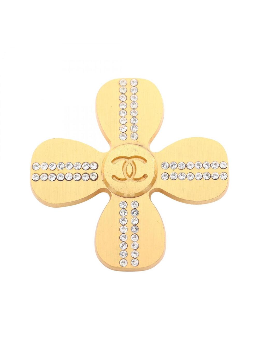 Chanel Coco Mark Brooch Pin Gold Plated #351909C70B